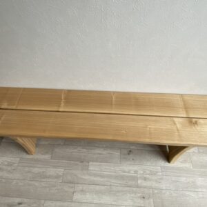 タモ無垢材ベンチ(オイル仕上げ)